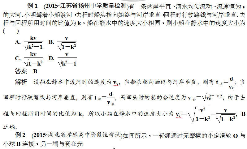 运动的合成与分解-典例解析