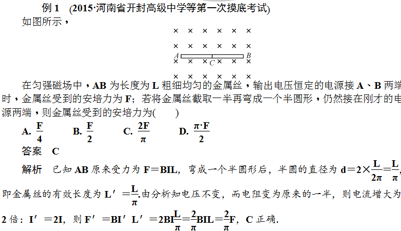 磁场 安培力-典例解析