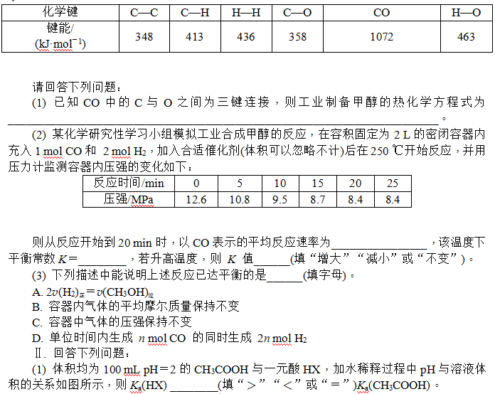 化学反应原理综合应用-典型例题