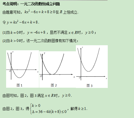 7.21-数学-一元二次函数恒成立问题